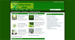 Desktop Screenshot of mygoinggreenideas.com